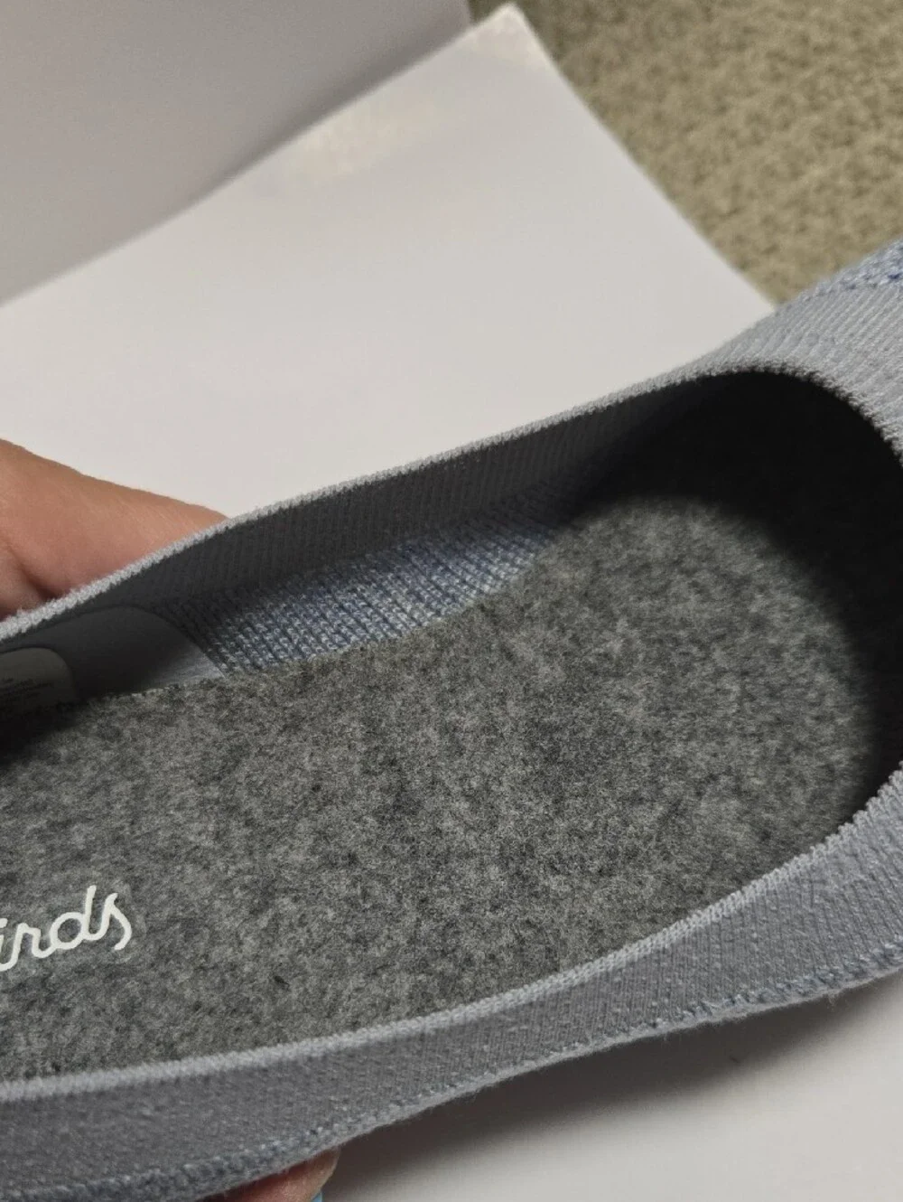 Allbirds Tree Breezers Light Blue Knit Ballet Flats Size 8